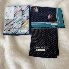 Pierre Balmain & Ted Lapidus ハンカチセット