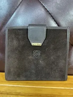 い*ご様 LOEWE ロエベ アナグラム二つ折り財布 ブラックジップラウンド