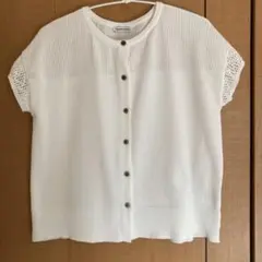 NOMBRE IMPAIR 半袖カーディガン ホワイトのサムネイル