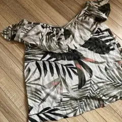 OLD NAVY オフショルダー葉柄キャミソール XS
