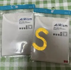 未着用 ユニクロAIRism クルーネック半袖Tシャツ Sサイズ 2枚セット