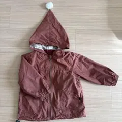 ポンポン付き　赤茶色ジャケット