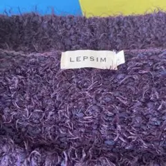 パープル ニット