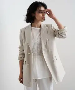 Whim Gazette リネンレーヨンストレッチテーラージャケットのサムネイル