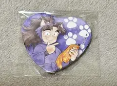 忍たま乱太郎　ナンジャタウン　ハート缶バッジ　竹谷八左ヱ門