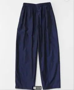 nante OLMETEX WIDE PANTS navy S - メルカリ