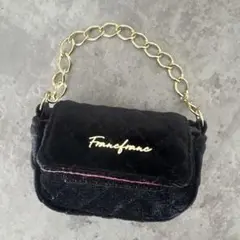 Francfranc フランフラン バッグチャームエコバッグ ブラック