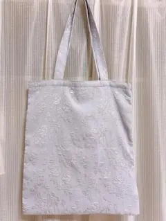 未使用　THEREEPY トートバッグ　ブルー　花柄　ダイソー