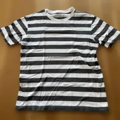 無印良品　天竺 ストライプ Tシャツ Lサイズ