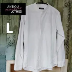 ANTIQULOTHES 間違いなしの定番アイテム！バンドカラーシャツ ホワイト