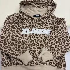 XLARGE KIDS ヒョウ柄パーカー サイズ100