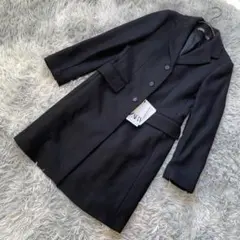 新品タグ付き✨【ZARA】ロングプレミアムウールブレンドコート マンテコ生地 黒 2025年最新】zara manteco コートの人気アイテム - メルカリ