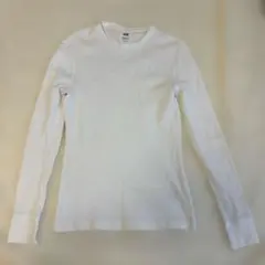 H&M ワッフル長袖カットソー ホワイト XS メンズのサムネイル