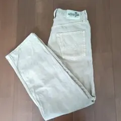 【used品】リーバイス☆W24 L29のストレートデニム　ベージュ