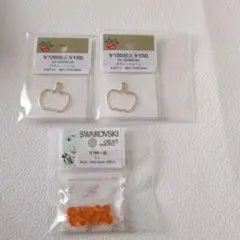 Parts Club デザインフレーム かぼちゃ & スワロフスキー ビーズ