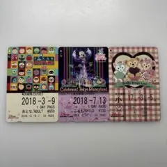 N*I様 ディズニーリゾートライン　フリーきっぷ3点セット(2017〜2018)