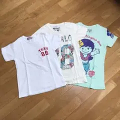 88 tees プリントTシャツ 3枚セット　ステッカーつき　Y2K　平成