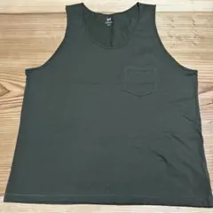 H&M タンクトップ　カーキ　XLサイズ