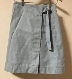 E hyphen world gallery 水色　ライトブルー　タイトスカート