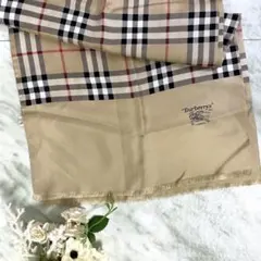 Burberry スカーフ　ノバチェック　シルク100％　 ホースロゴ