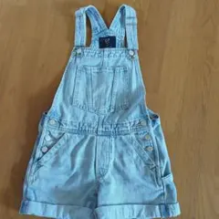 GAP デニムオーバーオール M(8) ライトブルー