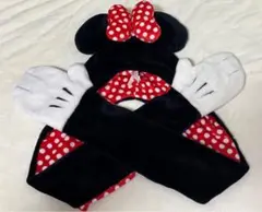 ミニーちゃんマフラーキャップ大人用肩のせミニー