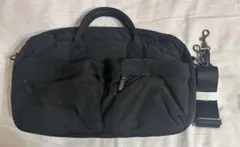 poik ミドルマルチポケットクロスバック ブラック　nugu