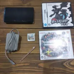 Nintendo 3DS 本体 ブラック 充電器・ゲームソフト付