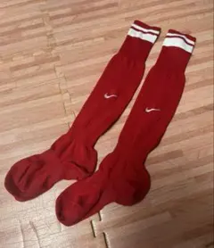 Nike サッカーソックス レッド 25～27　USED品のサムネイル