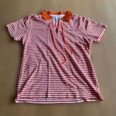 LACOSTE SPORTボーダー Tシャツオレンジ 42 ラコステ