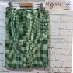 agnesb(アニエスベー) ハウンドトゥースタイトスカート