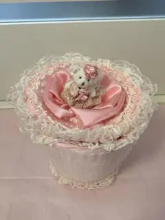 かわいいくまの小物入れ/ダストボックス