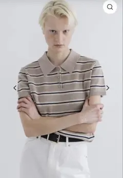 WILLY CHAVARRIA X ZARAストライプニットポロシャツ 新品 M - メルカリ