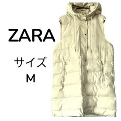 ZARA ザラ 中綿 ベスト コート アイボリー サイズ M