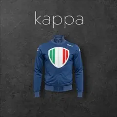 Kappa イタリア 刺繍ワッペン ジャージ M ネイビー グリーンレッド