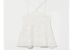 eaphi Eaphi SWITCHING LACE PEPLUM TOPS