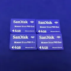 C319 SanDisk Memory Stick PRO Duo 4GB 4枚