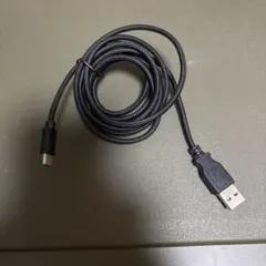 USB-A to USB-Cケーブル 1.5m ブラック