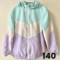 カラーブロックナイロンパーカー 140