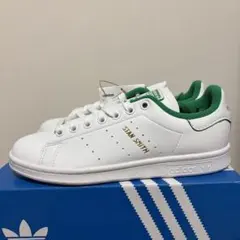 【新品 匿名配送】スタンスミス グリーン ゴールド ロゴ 23.5cm