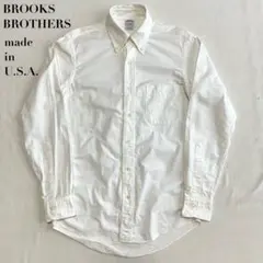 90s USA製 BROOKS BROTHERS ボタンダウンシャツ 15-33