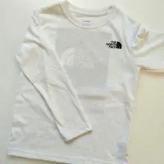 THE NORTH FACE ノースフェイス 130 白 ロゴ 長袖 Tシャツ
