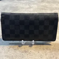 LOUIS VUITTON 長財布 ブラック 黒 ポルトフォイユブラザ ダミエ