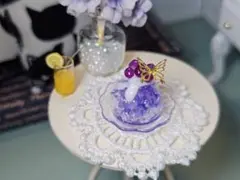 【ミニチュア】巨峰のかき氷