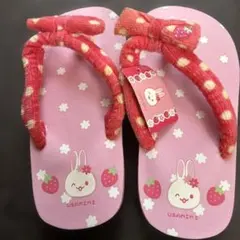 新品未使用マザーガーデンうさみみ　キッズサンダルのサムネイル