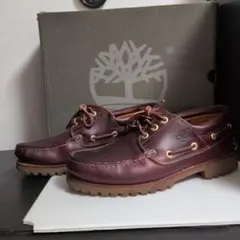 【美品】Timberland 3eye バーガンディ8w