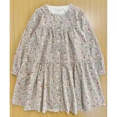 キムラタン　ビケットクラブ　ワンピース　冬物　花柄　長袖　120