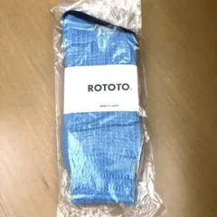 新品未使用　日本製　廃盤　ロトトROTOTO コットンワッフルクルーソックス靴下のサムネイル