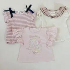 サンリオキャラクターTシャツ他3枚セット　100cm