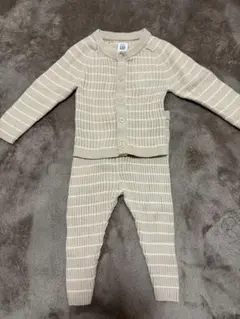 baby GAP ベージュストライプセット 12-18ヶ月